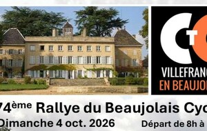 74ème rallye du Beaujolais cyclo
