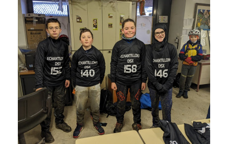 Essayage des nouveaux maillots : École VTT