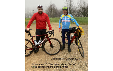1er janvier ...2 cyclos...motivés